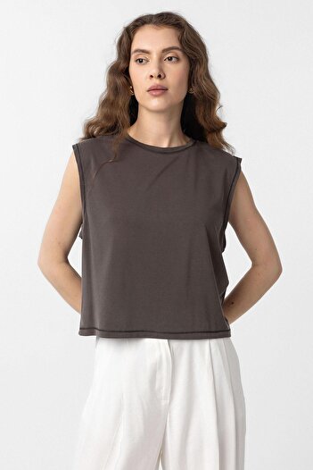 Antioch Brown Modal Fabric Women's T-Shirt