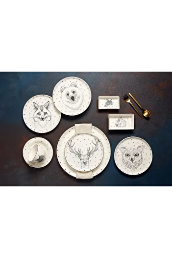 Porland Forest 16 Piece Breakfast Set for 4 Persons