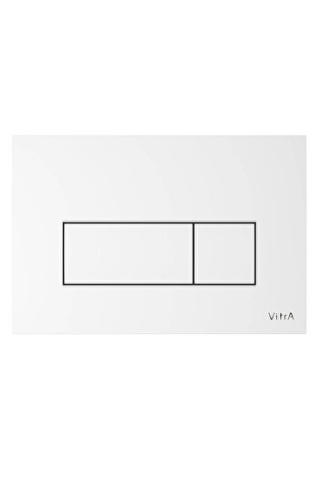 VitrA Glossy white Root Square actuator plate, modern design and premium finish