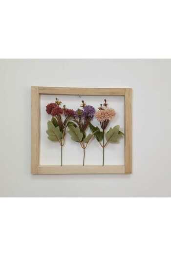 Dekora Çiçek Chrysanthemum Flower Frame Decorative, Gift, Decoration, Artificial Flower