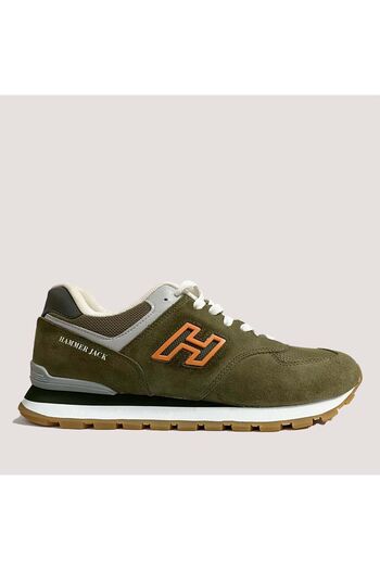 Hammer Jack Chile Sneaker Leather Men's Shoes - Khaki-Orange