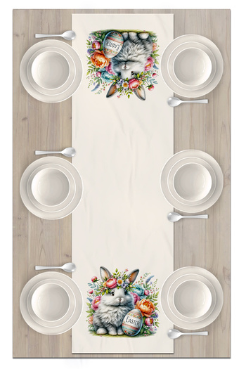 Bertille Home Spring Series 140X40 cm Digital Printed Runner (Spring Easter Easter)