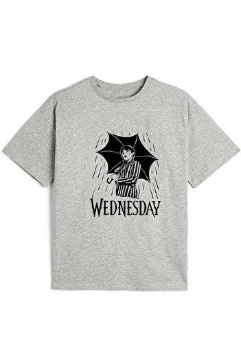 makiteks Quality Cotton Combed Boys Girls Children Printed Tshirt 5 6 7 8 9 10 11 12 13 14 Years Wednesday