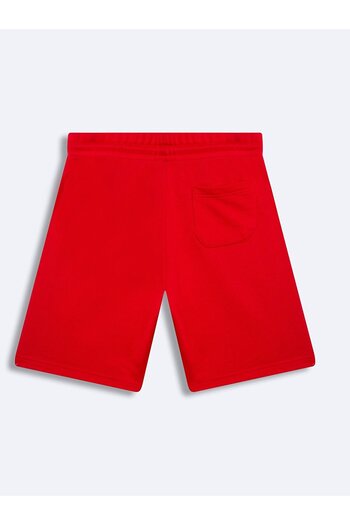 Ltb Basic Zipper Printed Red Shorts