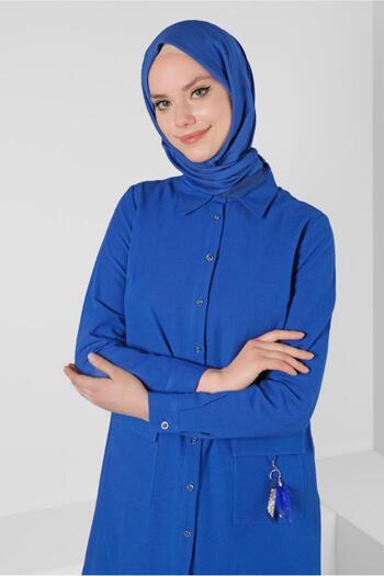 Alvina POCKET ACCESSORY DETAIL BUTTON TUNIC 43583