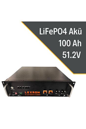 Lexron 51.2V 100 AH LiFePO4 LİTYUM AKÜ KASET TİPİ