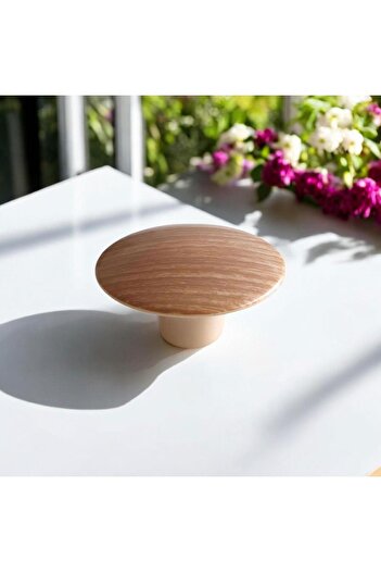 GLASWEN 15Pcs Bohemian Plastic Handle Walnut Cambered Button Furniture Kitchen Wardrobe Cabinet Drawer Handle Handles