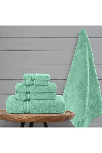 Comfy 550 GSM Set of 6 100% Cotton Towel Set - Mint