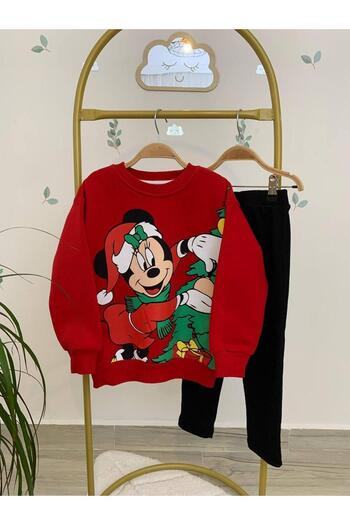 RAPAPA Girl's 3 Thread Raised Bottom and Top Tights Suit New Year's New Year Themed 16088