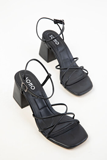 SOHO Black Women's Classic Heeled Shoes 20325