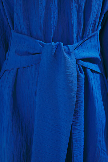 Trendyol Modest Saks Μπροστινό Φόρεμα χωρίς επένδυση TCTSS24EB00131