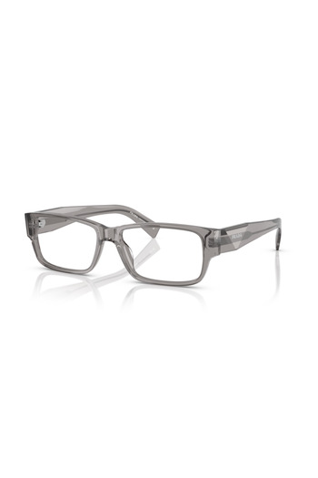 Prada Man Rectangle Eyeglasses- Pr B09v - Lense Size:55mm - Transparent Grey