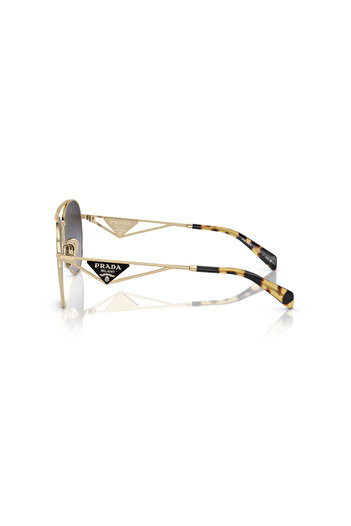 Prada Woman Pilot Sunglasses- Pr 73zs - Lense Size:58mm - Pale Gold