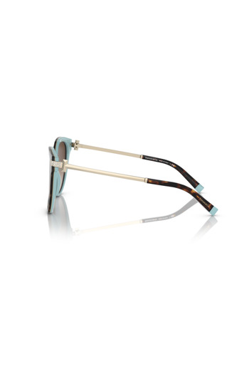 Tiffany Woman Pillow Sunglasses- Tf 4193b - Lense Size:55mm - Havana On Blue