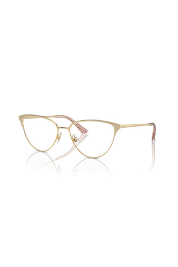 Jimmy Choo Woman Cat Eye Eyeglasses- Jc 2002 - Lense Size:53mm - Pale Gold