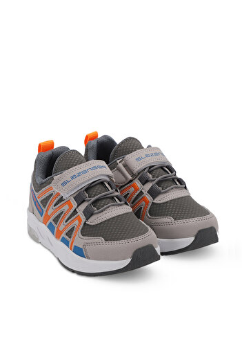 Slazenger Elips Unisex Kids Sneaker Shoes Gray