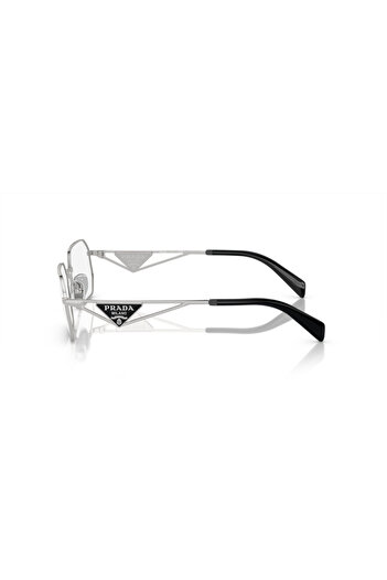 Prada Woman Irregular Eyeglasses- Pr A53v - Lense Size:56mm - Silver
