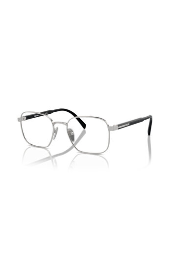 Prada Man Rectangle Eyeglasses- Pr A55v - Lense Size:51mm - Silver