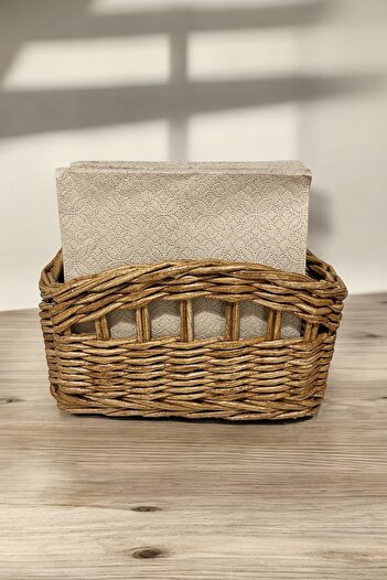 afralya home Special Design Napkin Holder/Kitchen Organizer/Dowry/Decorative Napkin Holder/Wicker Napkin Holder