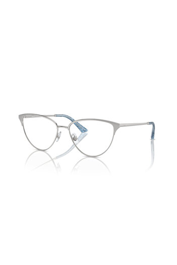 Jimmy Choo Woman Cat Eye Eyeglasses- Jc 2002 - Lense Size:53mm - Silver