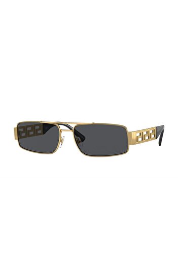Versace Man Rectangle Sunglasses- Ve 2257 - Lense Size:60mm - Gold