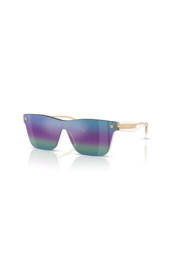 Versace Kids Unisex Rectangle Sunglasses- Ve 4004u - Lense Size:28mm - Crystal