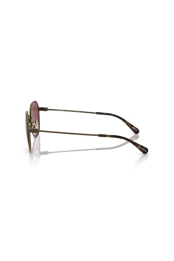 Coach Man Irregular Sunglasses- Hc 7155 - Lense Size:54mm - Antique Gold