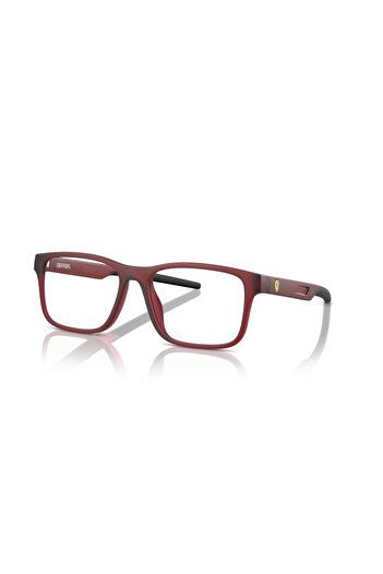 Scuderia Ferrari Ferrari Scuderia Man Rectangular Eyeglasses- Fz 8003u - Lense Size:54mm - Opal Matte Red