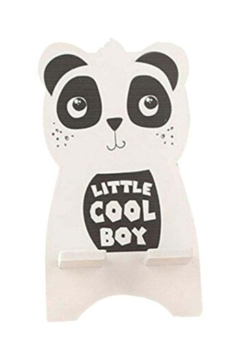 Generic Korean-style Cute Cartoon Wooden Mobile Stand - Panda