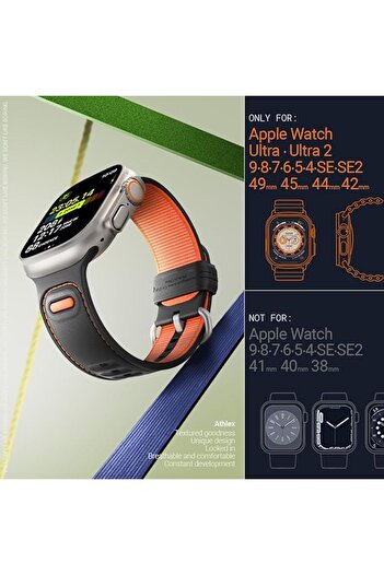 Spigen Caseology Athlex Band Apple Watch Band for ULTRA 2/Ultra/10/9/8/SE2/7/6/SE/5/4/3/2/1 - Active Orange