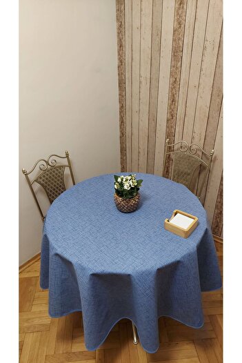 gonk Round, Plaid, Duck (Liquid Pusher, Stain Proof) Fabric, Tablecloth