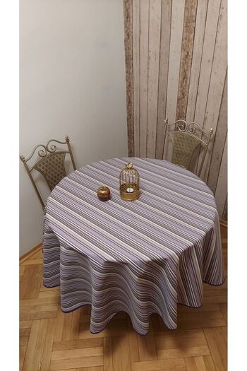 gonk Round,Duck (Liquid Iti̇ci̇,Stain-Proof) Fabric,Tablecloth
