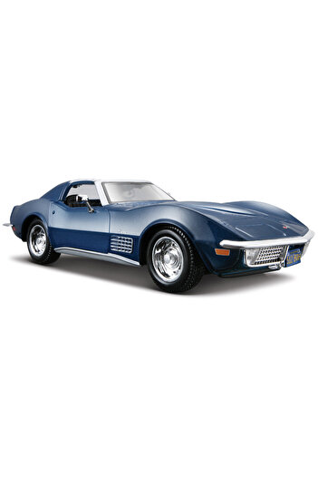 Maisto Chevrolet Corvette 1970 1:24 Model Car S/E Blue
