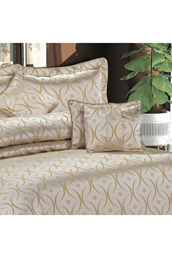 Solinas Collection Hera Cream Mustard Dowry - Double Bedspread