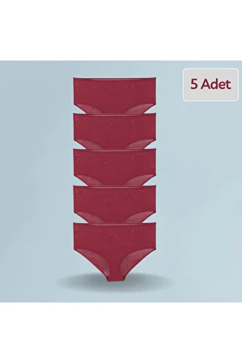 Papatya High Waist Logo Modal Basic Panties 6 Pack - 1851