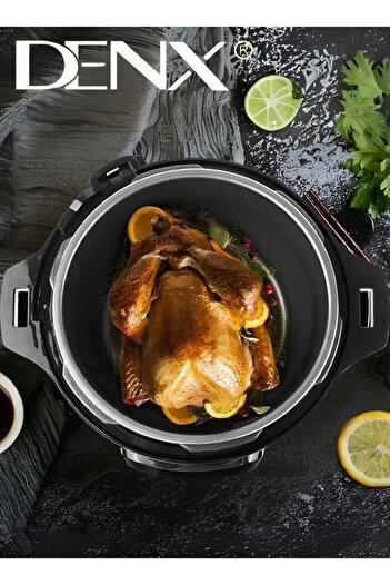 Denx Digital Electric Pressure Cooker Stainless Steel Body Touch Programmable 6L Capacity 1000 Watts
