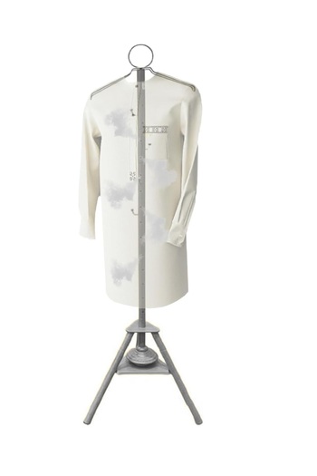 Cady One Vertical Garment Steamer, 175cm, Clothes Steamer with Stainless Steel Robe Hooks (Silver)