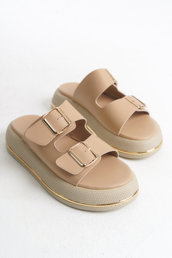 MARSEDO Women's Daily Sole Slippers Leila - Banded Poly Lightweight Slippers