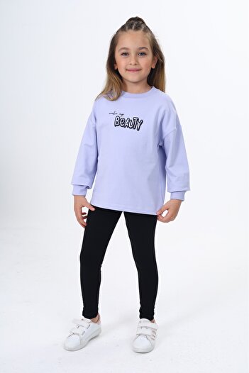 Toontoy Girl's Beauty Printed Leggings Set