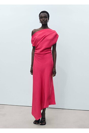 MANGO Woman Asymmetrical Modal Dress