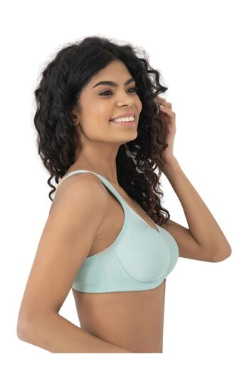 MOONLİGHT 2119 Water Green Minimizer Gathering Bra (Bra)