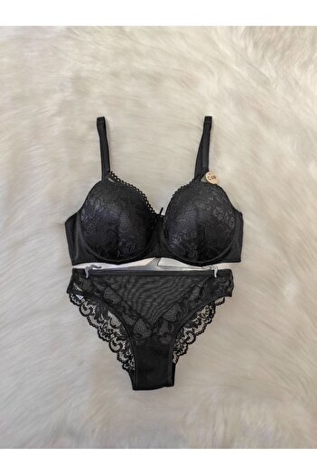 SATTENS Underwire Large Size Bra Set C Cup Bra and Panty