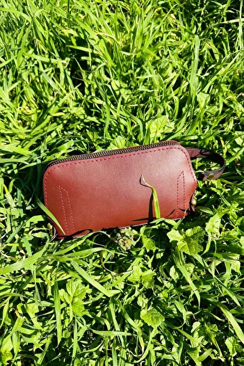torime 3 Compartment Suede Leather Women's Hand Wallet