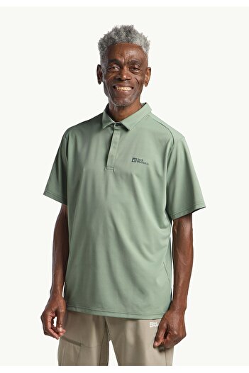 Jack Wolfskin Ανδρικό κοντομάνικο μπλουζάκι Delgami Polo M Anthracite