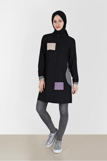 Alvina GEOMETRIC SHAPE DETAILED TUNIC 42234