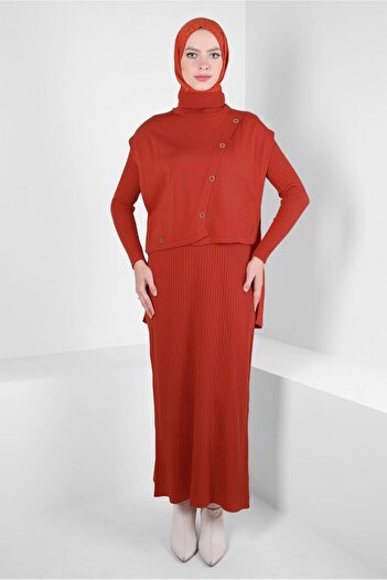 Alvina Knitwear Suit - 44091 Model, Two Piece Set