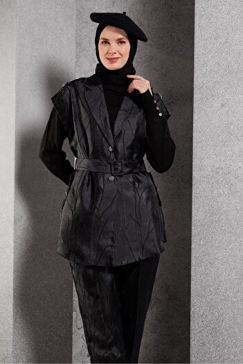 Alvina Jacquard 44735 Model Pants Suit Set