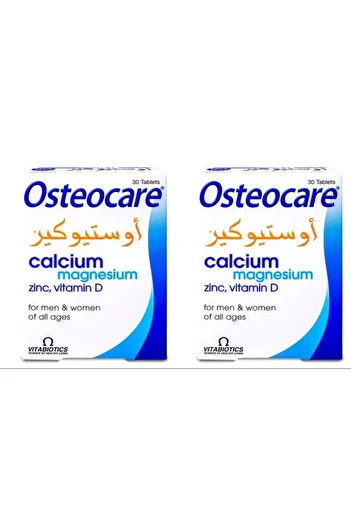 Vitabiotics أوستيوكير كالسيوم وماغنسيوم لتقوية العظام 60 قرصًا × 2