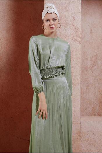 Alvina 44716 Model Gıpelli Skirt Test Suit