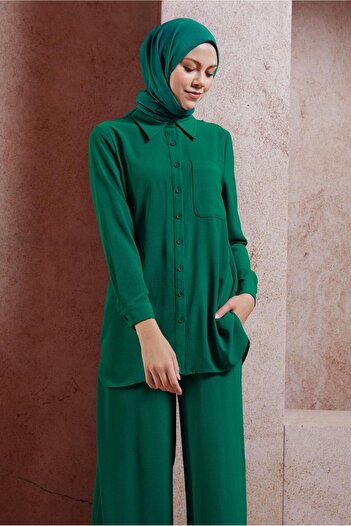 Alvina 44756 Model Shirt Collar and Trousers Set
